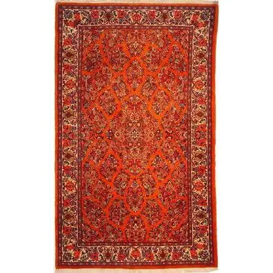 One Of The Kind Persian Sarough Rug 7'2" x 4'4"